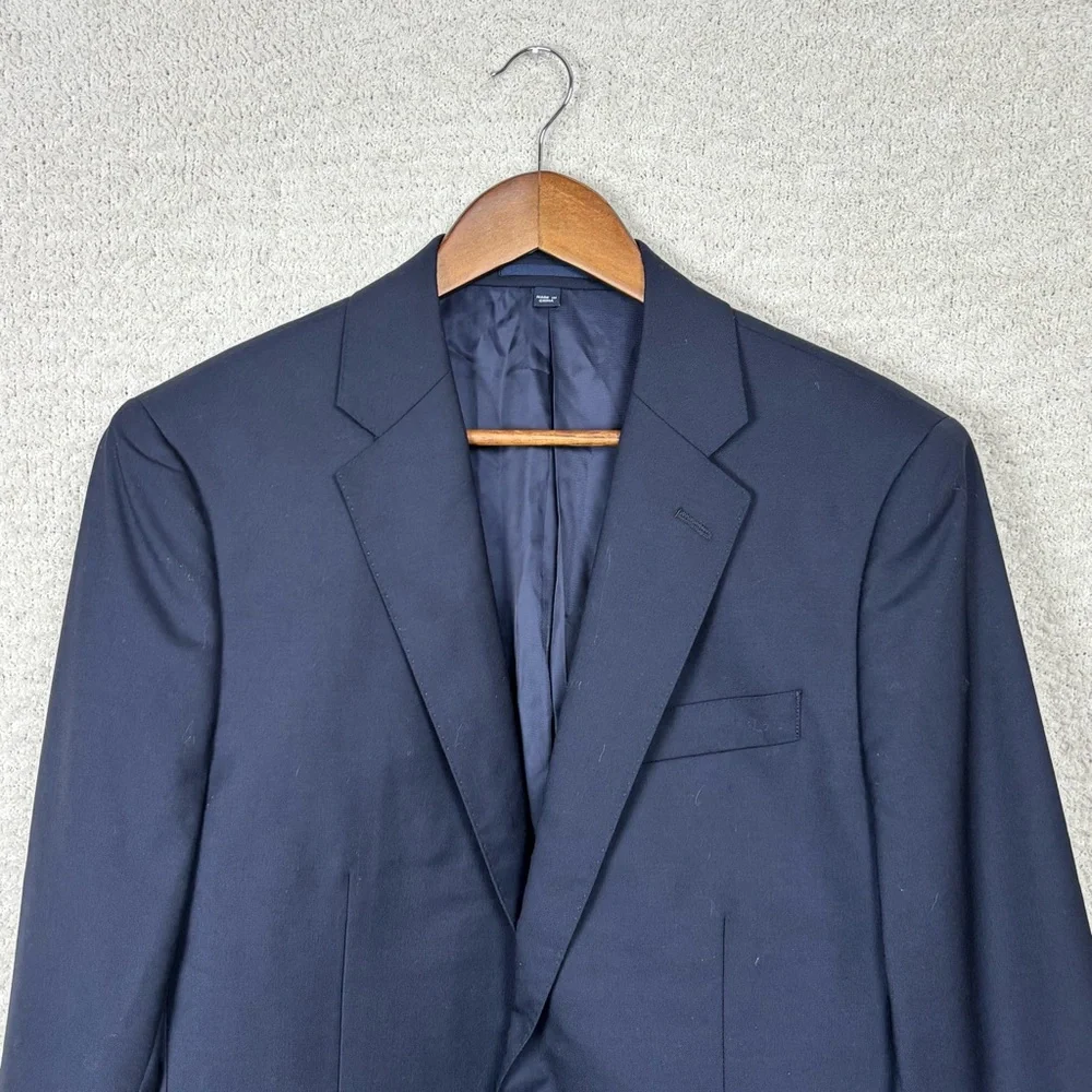 J. Crew Blazer Mens 40S Blue Ludlow Loro Piana Superfine Wool Sport‎ Coat Italy